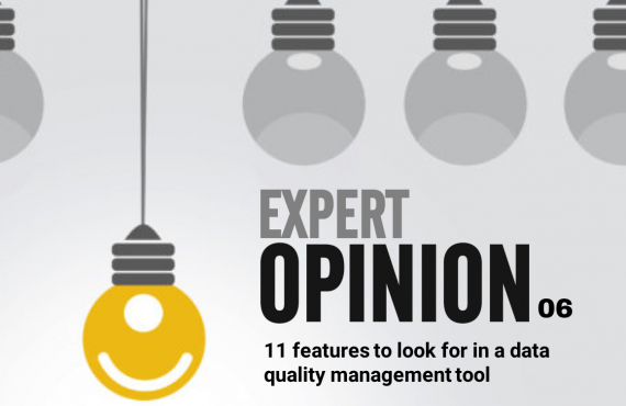 Expert Opinion 06 - 11 features to look for in a data quality management tool